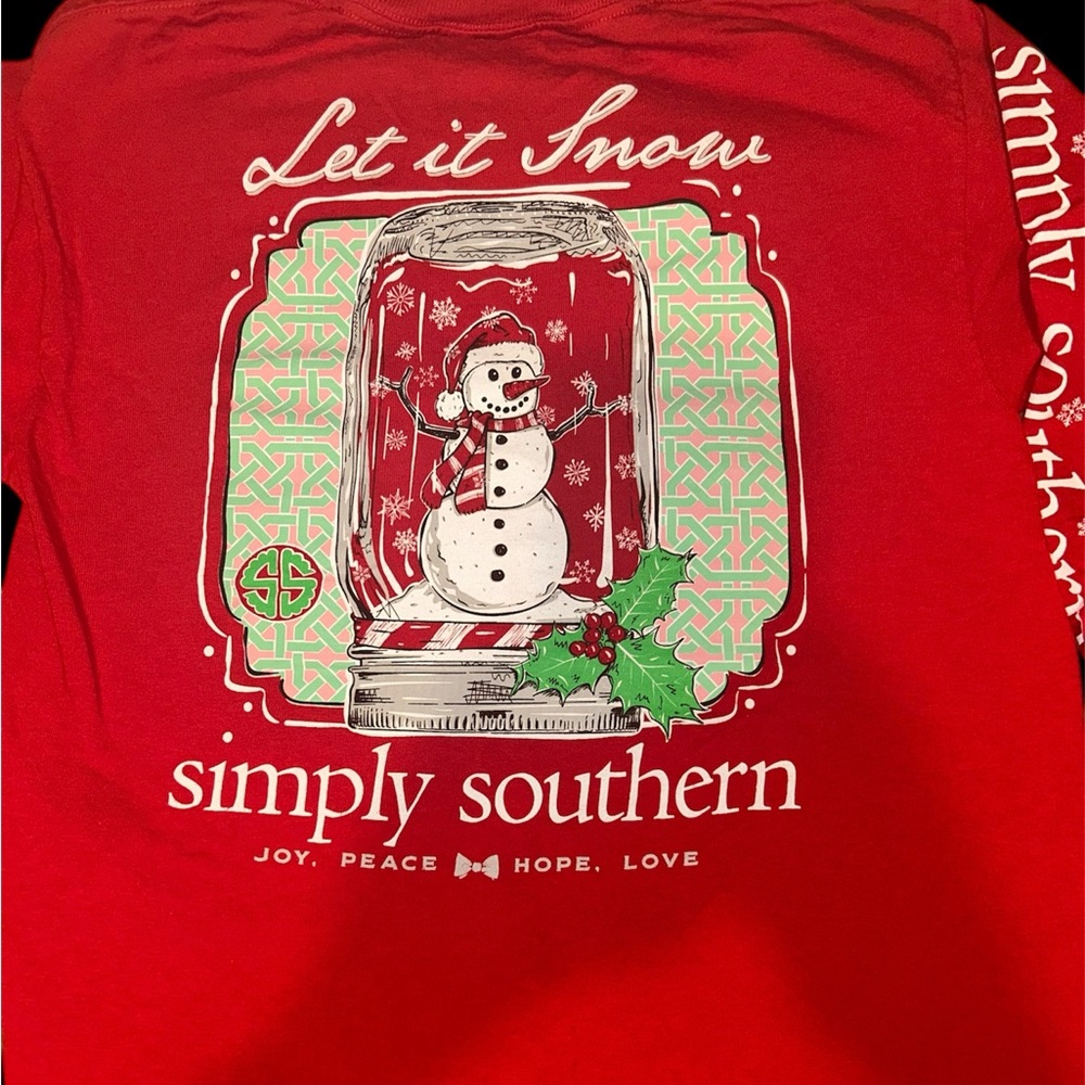 Simply Southern Vibrant Red Youth Tee